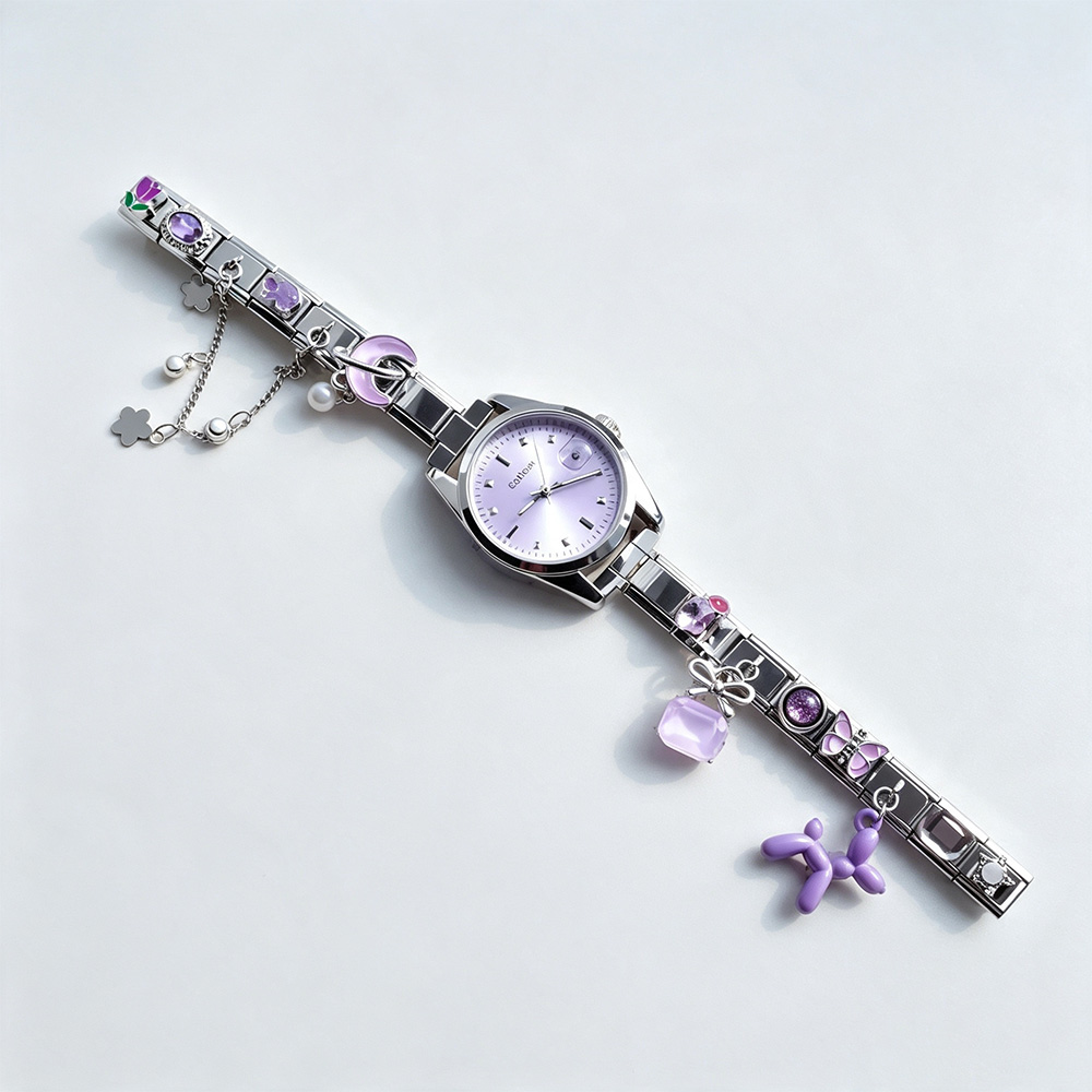 Italian Jewelry Watches - Reloj Italiano de Acero Inoxidable Ins,