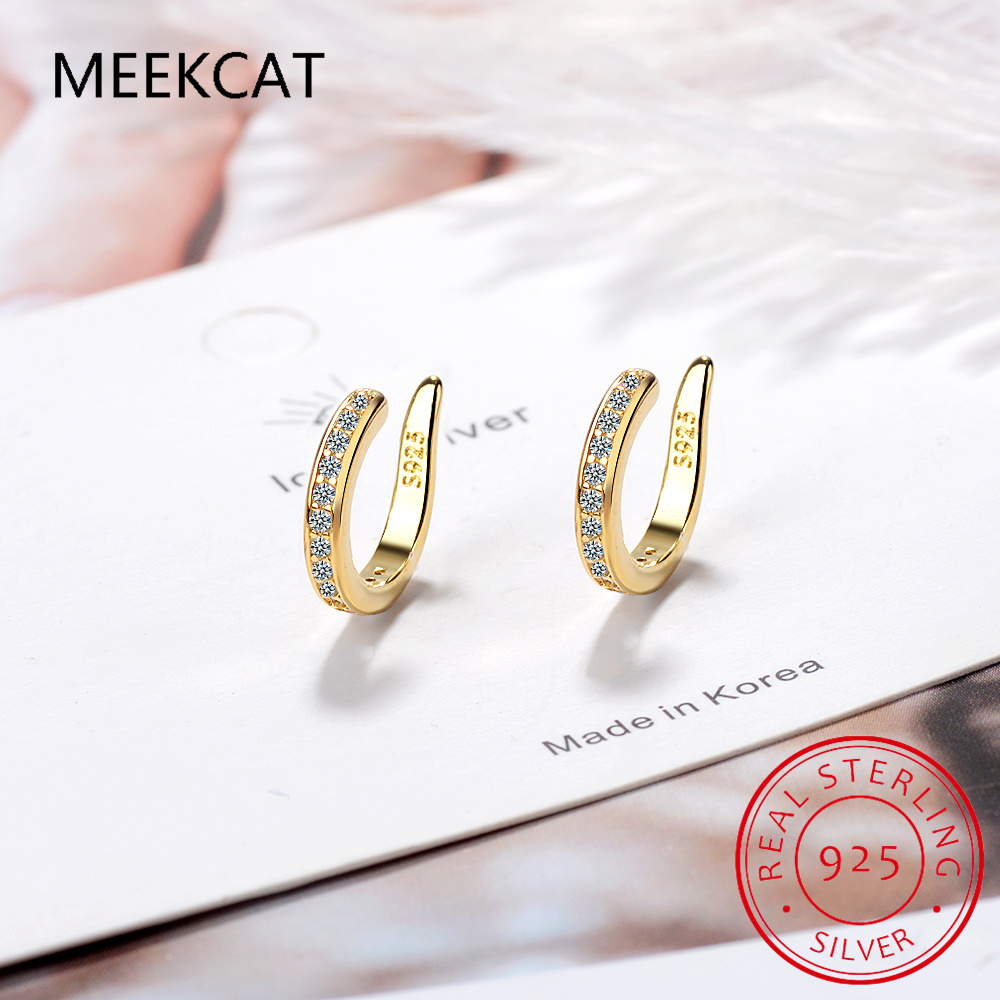 Ear Cuff No Piercing - Pendientes de plata de ley 925