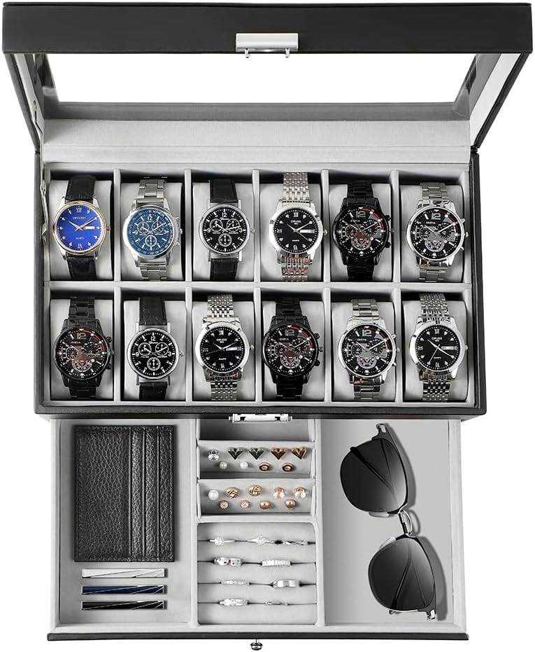 Jewelry Watches Men - Estuche Organizador de Relojes para Hombre,
