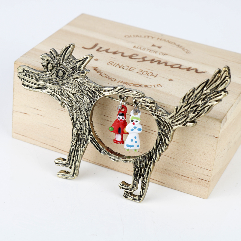 Wolf Jewelry & Watches Tampa - Broche Vintage de Lobo y bebés