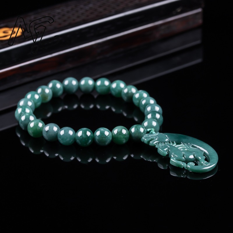 Pulsera de Jadeíta Natural Azu - Jewelry & Watches Store reseña y precio