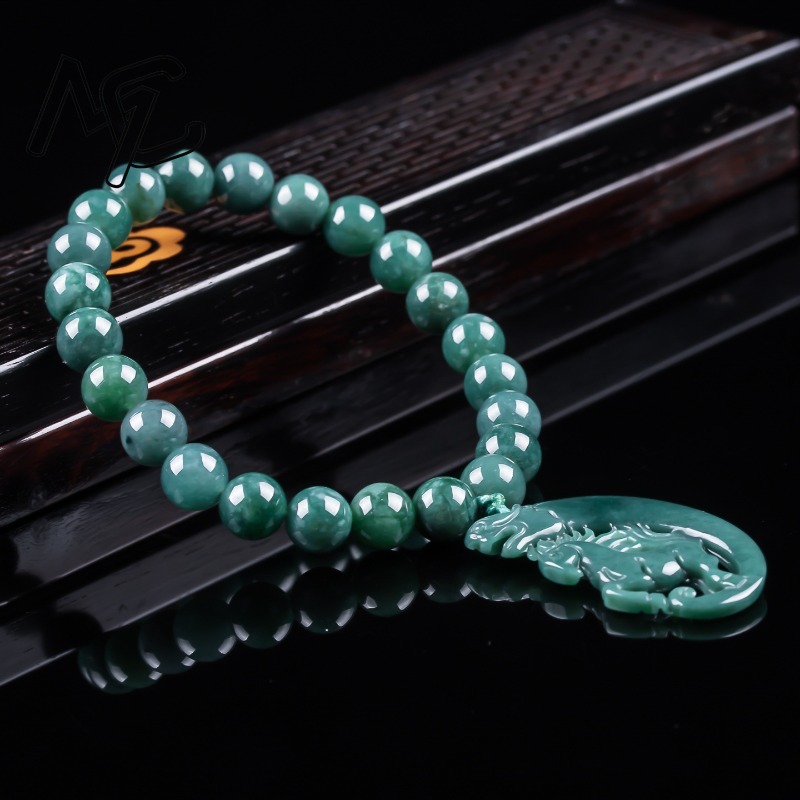 Pulsera de Jadeíta Natural Azu - Jewelry & Watches Store reseña y precio