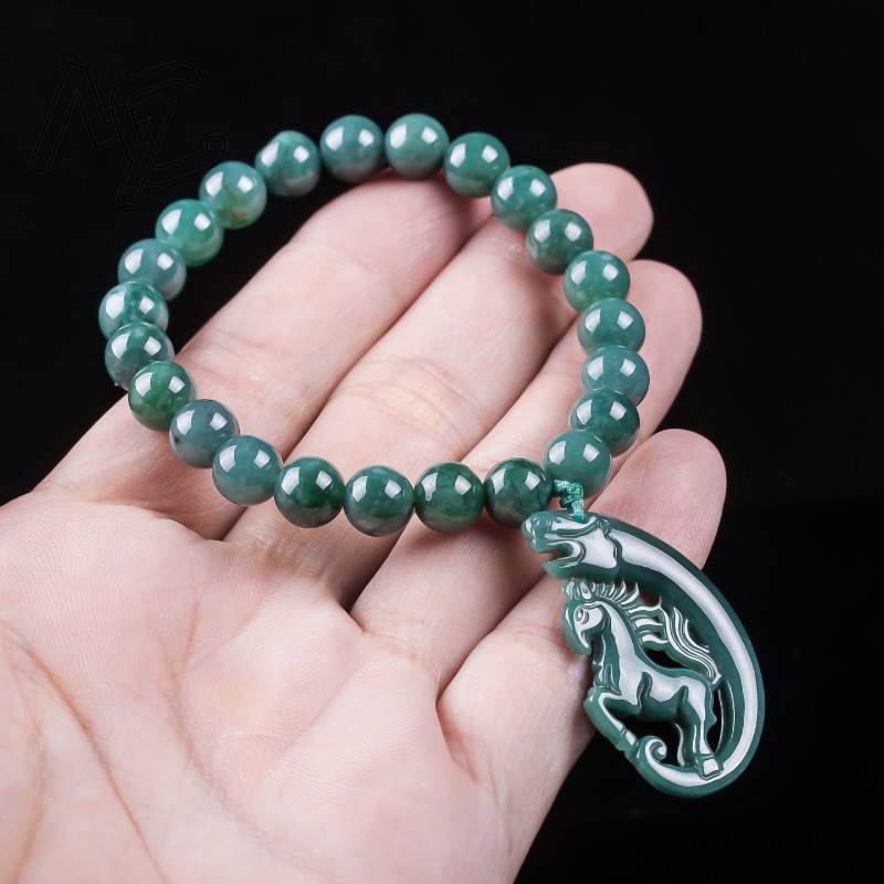 Pulsera de Jadeíta Natural Azu - Jewelry & Watches Store reseña y precio
