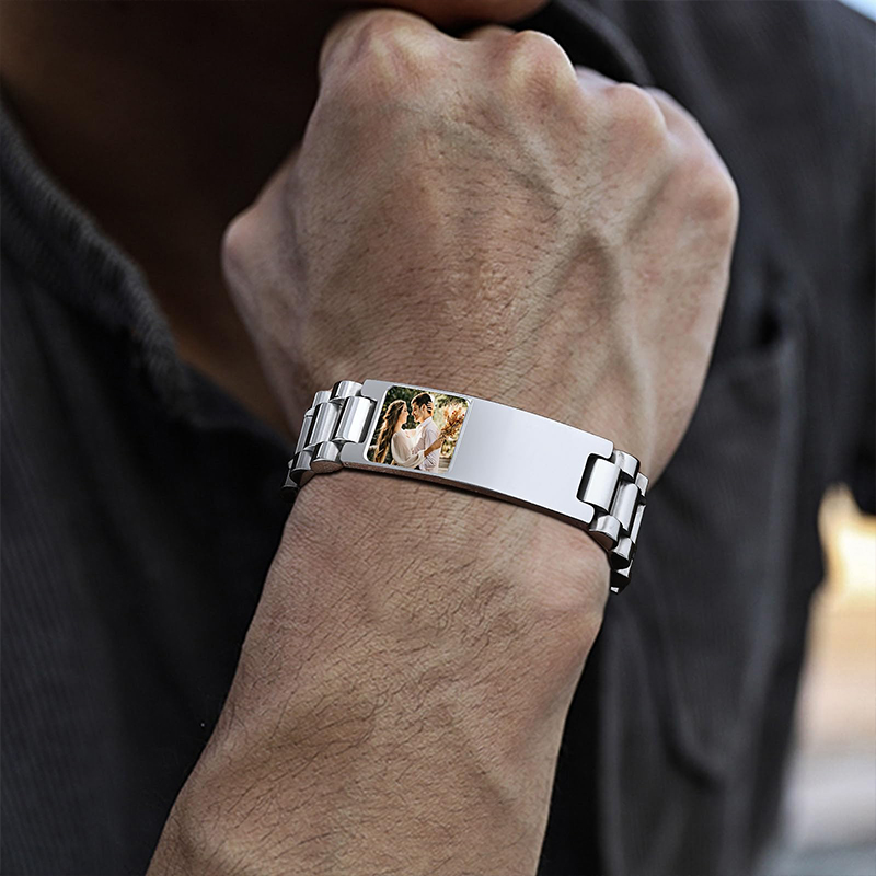 Pulsera con texto de imagen pe - Jewelry Watches Men reseña y precio
