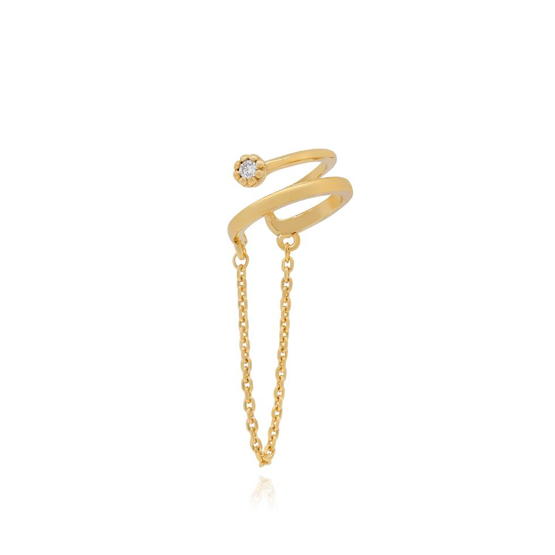 KEYOUNUO-pendientes de cadena  - Ear Cuff No Piercing reseña y precio