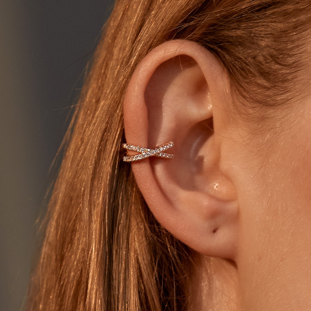 Pendientes de clip de cristal  - Ear Cuff No Piercing reseña y precio