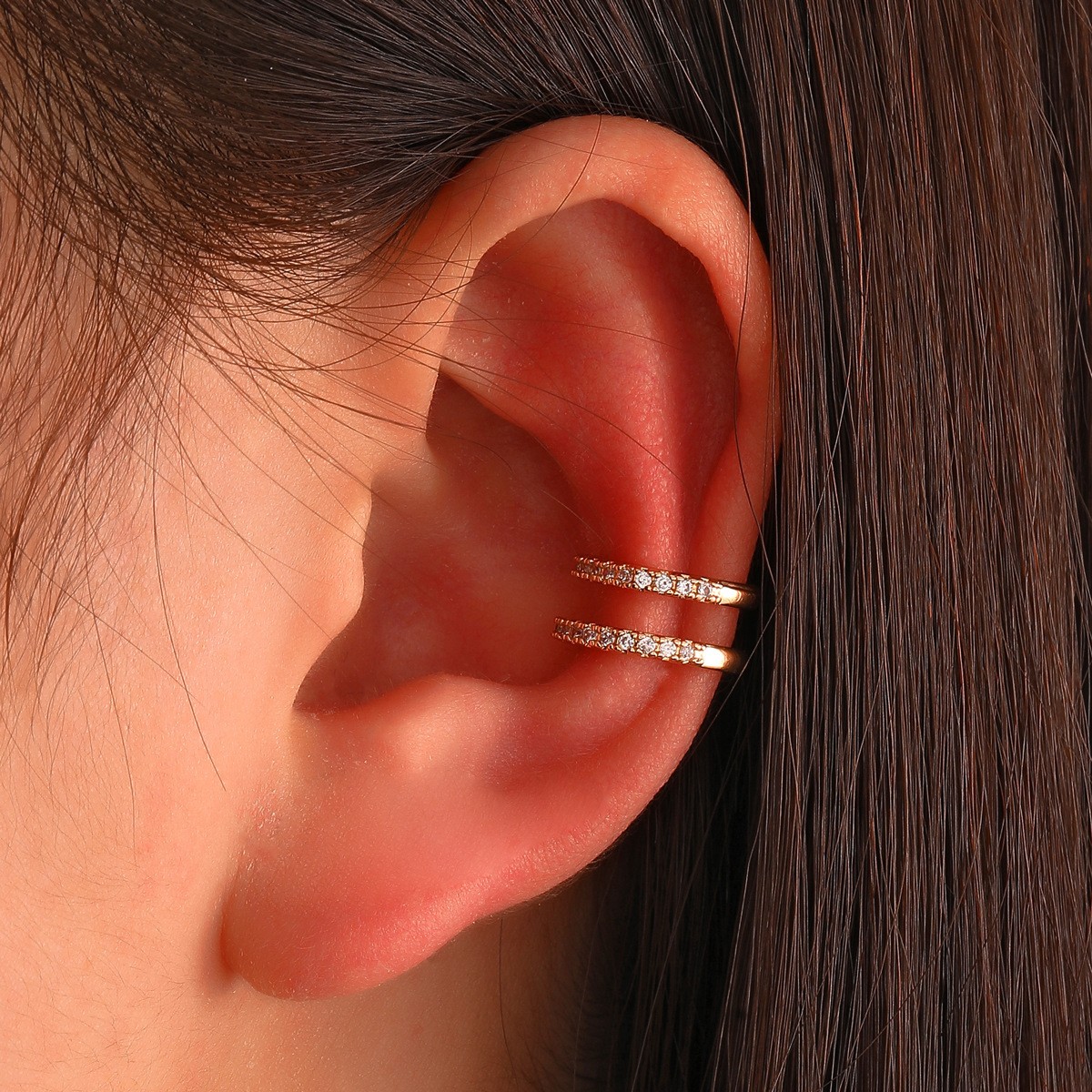 Pendientes de clip de cristal  - Ear Cuff No Piercing reseña y precio