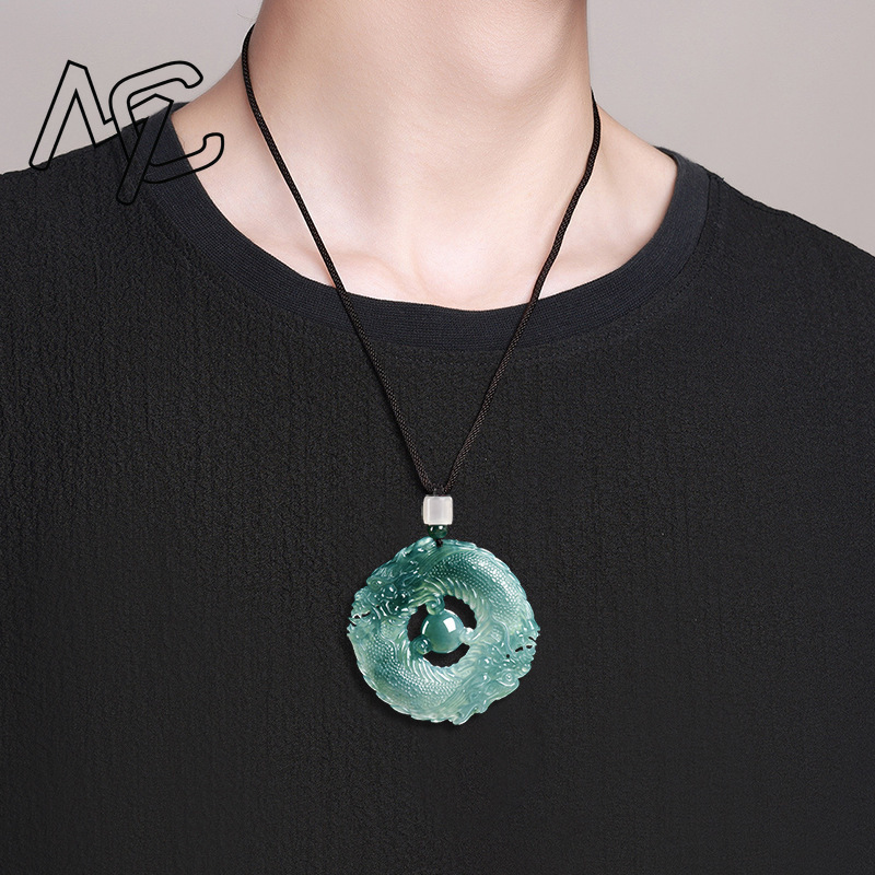 Colgante de Jadeíta Natural co - Jewelry & Watches Store reseña y precio