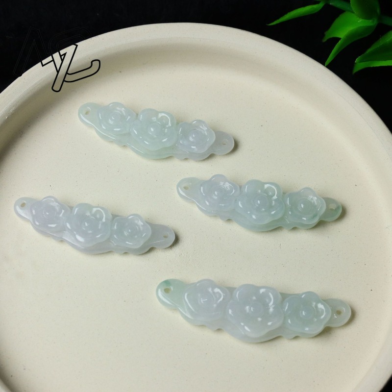 1 ud. Flor de Jadeíta Natural, - Jewelry & Watches Store reseña y precio
