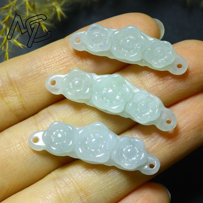 1 ud. Flor de Jadeíta Natural, - Jewelry & Watches Store reseña y precio