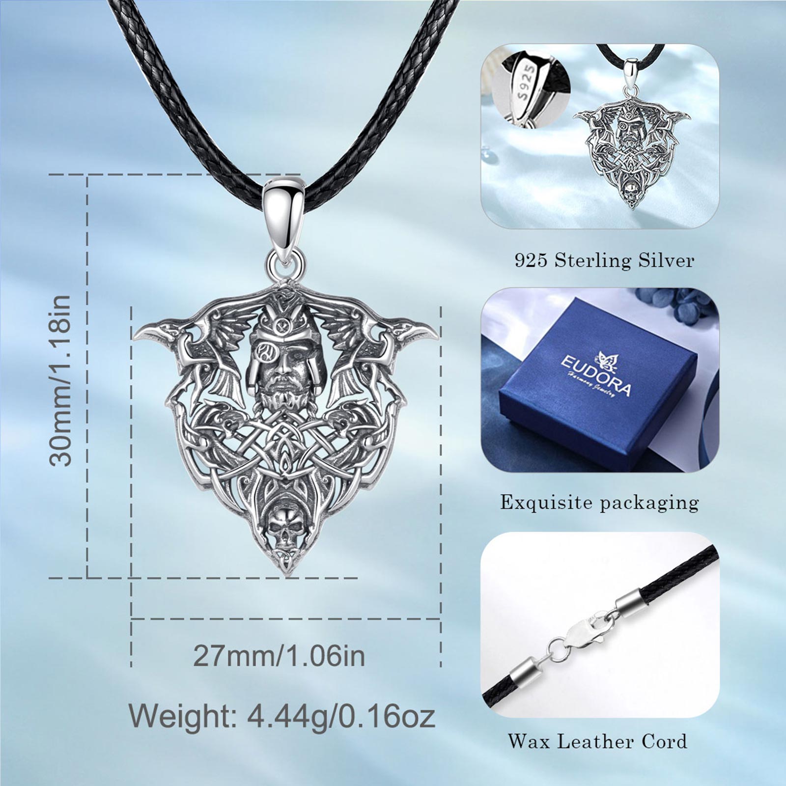 Eudora-collar de plata de ley  - Wolf Jewelry & Watches Tampa reseña y precio