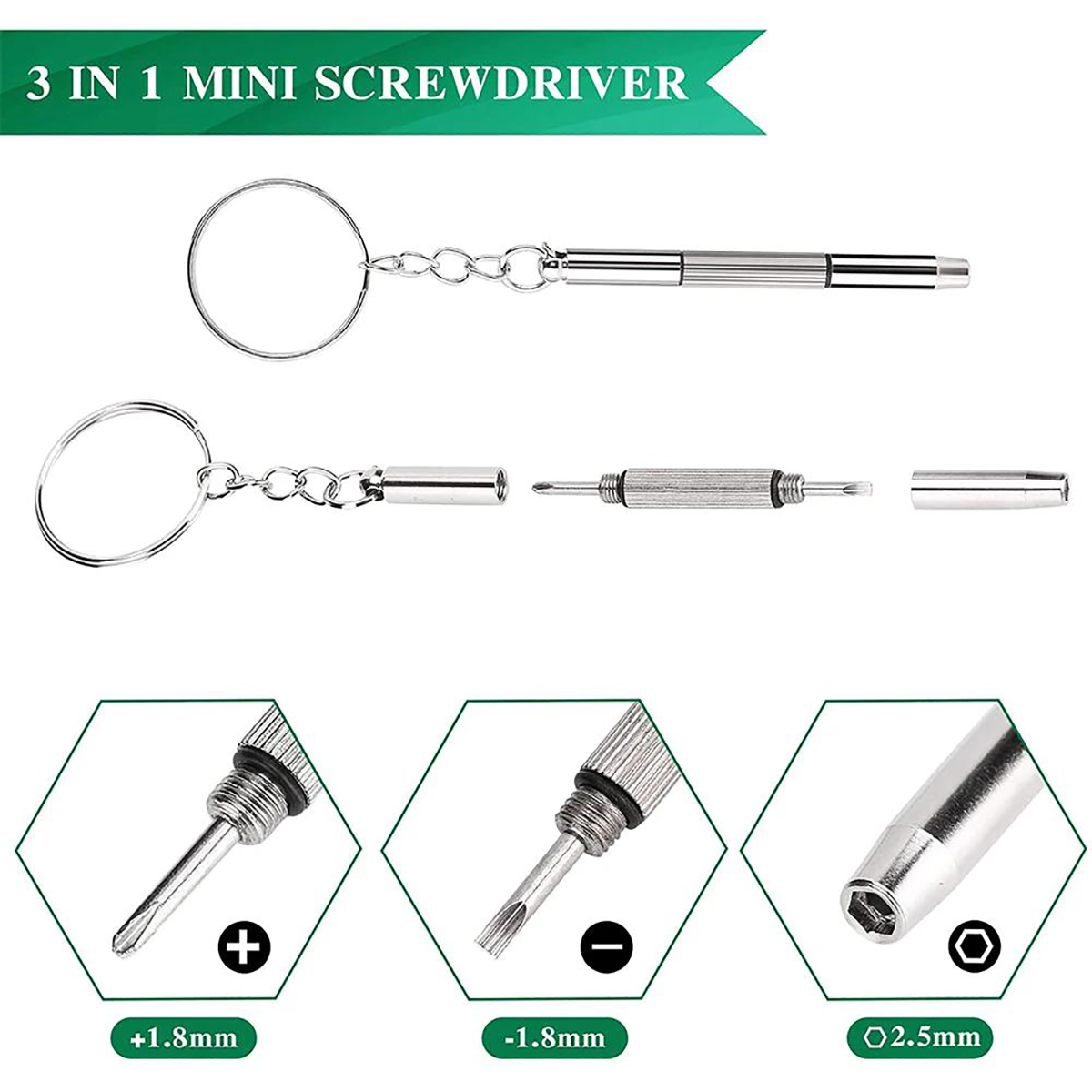 Mini destornillador 3 en 1 par - Watch Repair Tool Kit reseña y precio