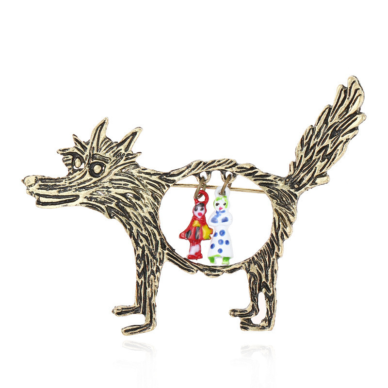 Broche Vintage de Lobo y bebés - Wolf Jewelry & Watches Tampa reseña y precio