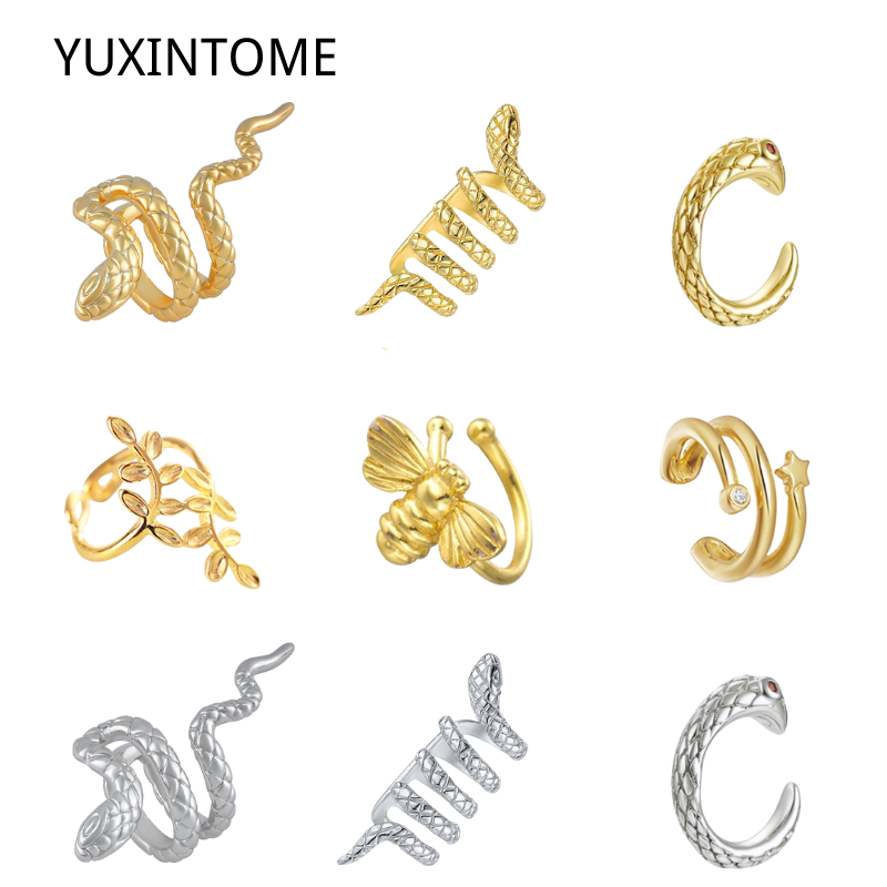 Pendientes chapados en oro de  - Ear Cuff No Piercing reseña y precio