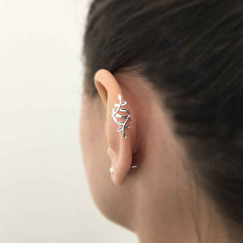 Pendientes chapados en oro de  - Ear Cuff No Piercing reseña y precio