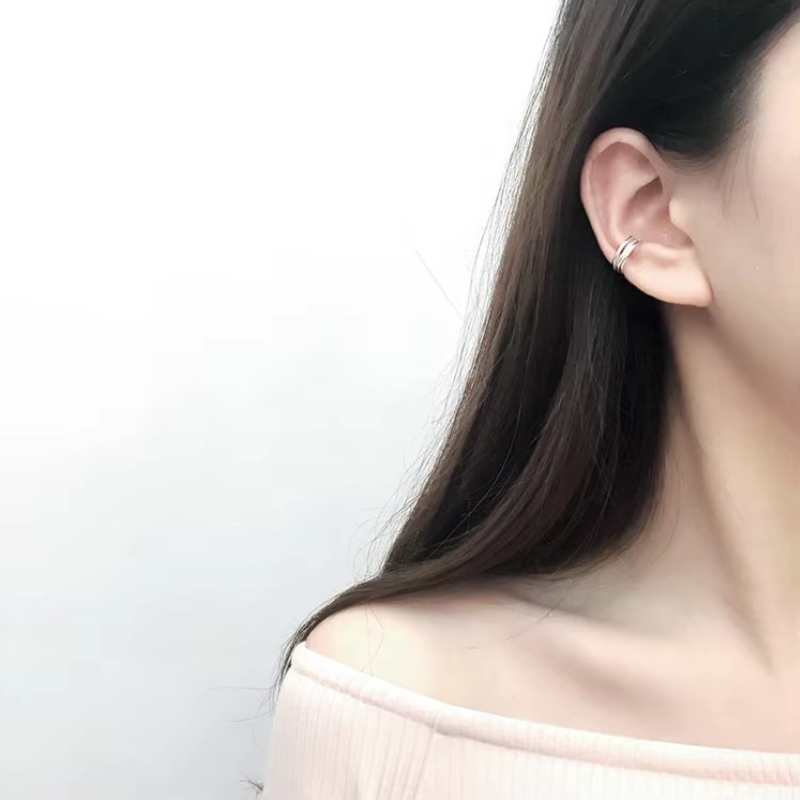 REETI-pendientes de plata de l - Ear Cuff No Piercing reseña y precio