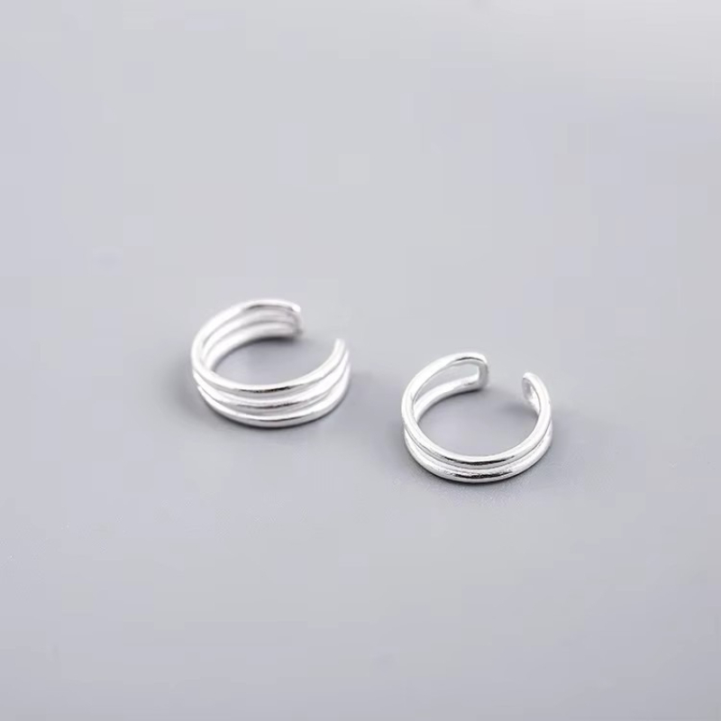 REETI-pendientes de plata de l - Ear Cuff No Piercing reseña y precio